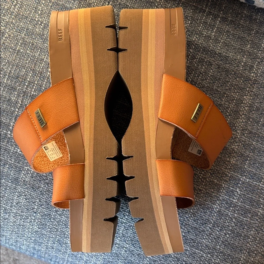 Reef Cushion Vista Higher Platform Slide Sandals size 7 - Picture 6 of 12